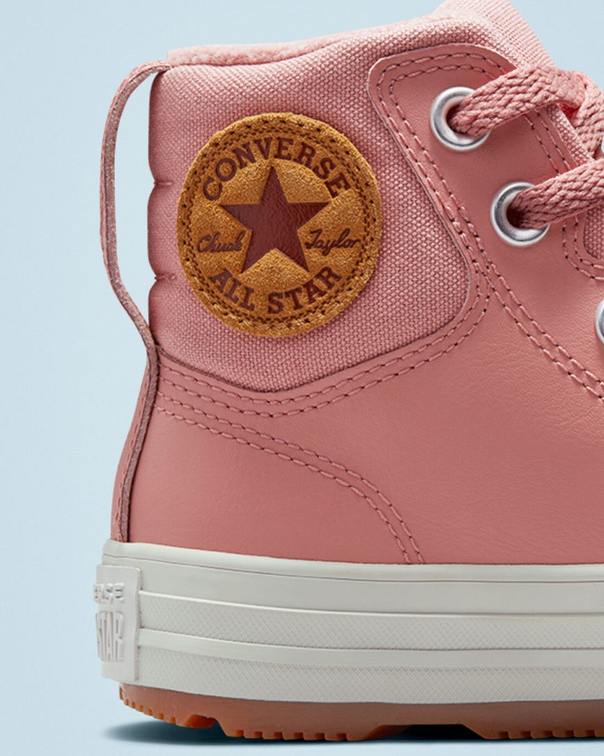 Tenisi Inalti Fete Converse Piele Chuck Taylor All Star Berkshire Boot Color Roz | RO 0YZS13451